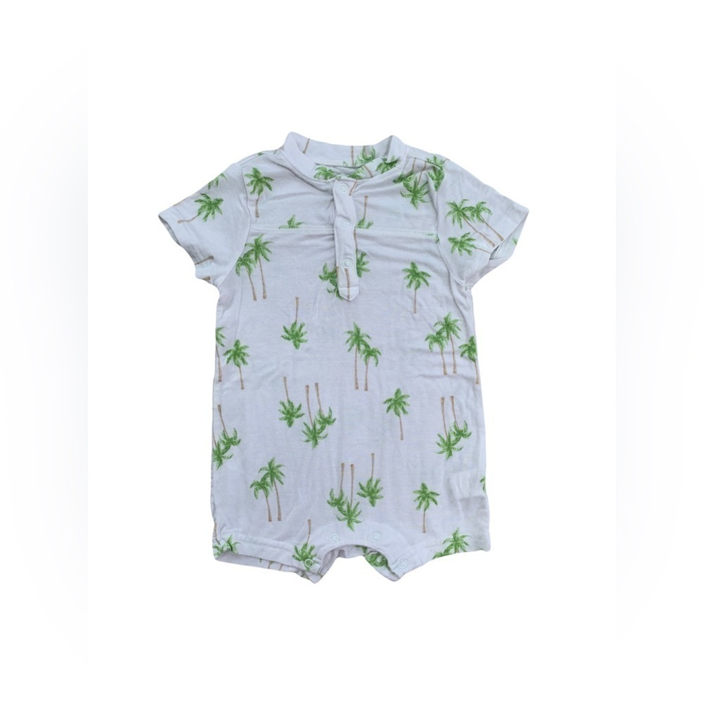 Lullaby Lane Size 3-6 Months Palm Tree Rayon Romper